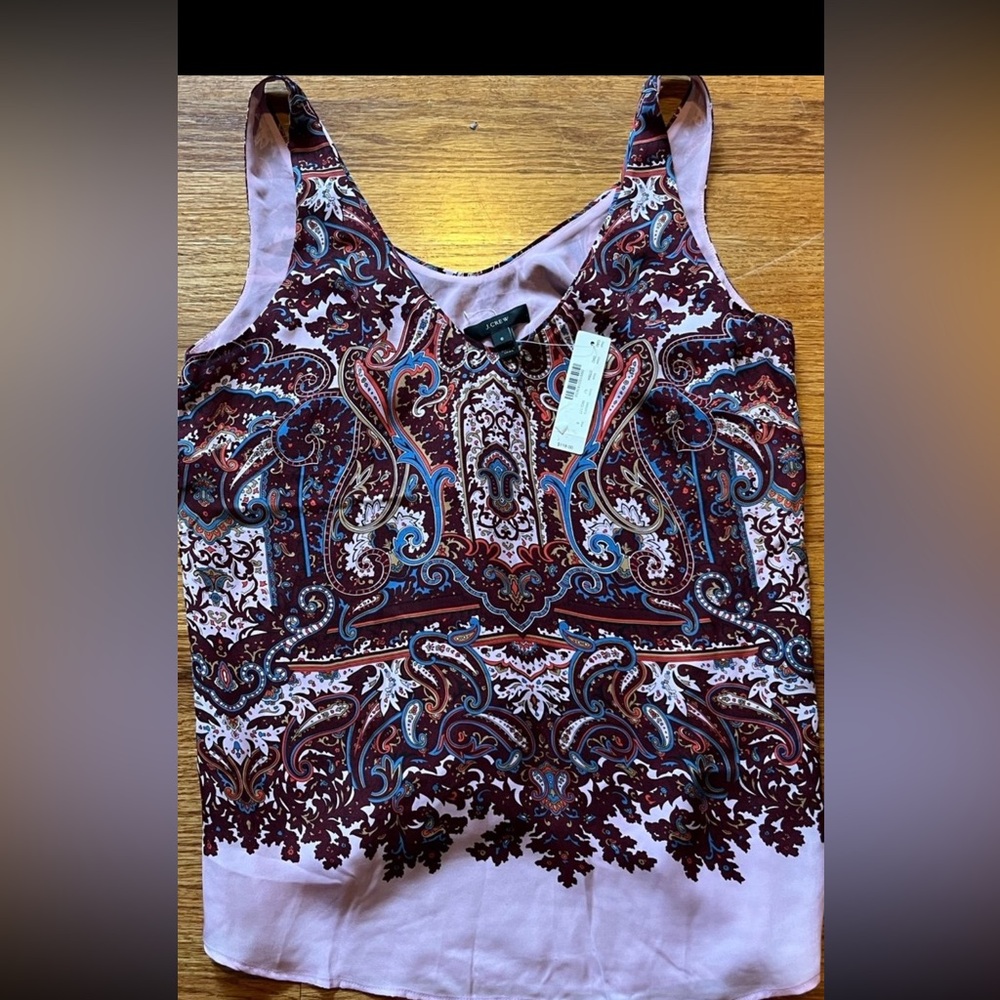 J crew paisley shirt blouse size 6 - Nwt